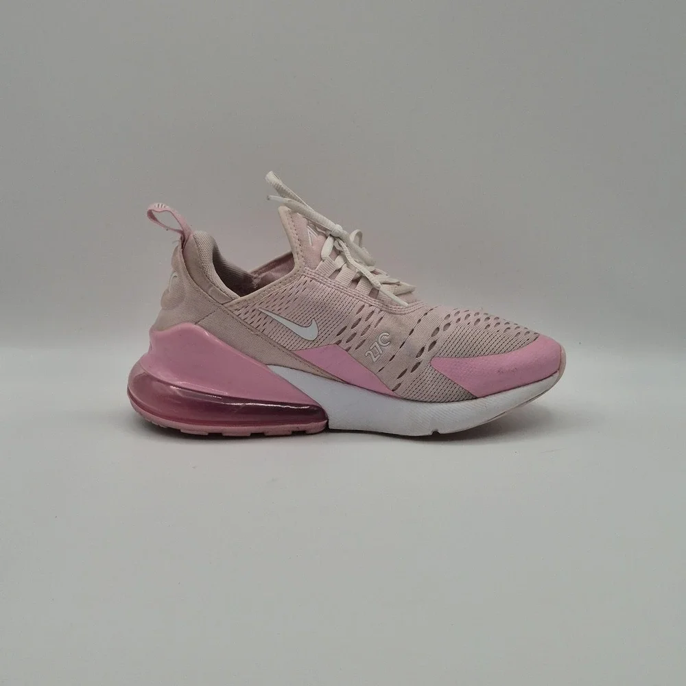 Nike Air Max 270 Shoes Youth Size 5.5Y Pink Mesh Running Sneakers CV9645-600